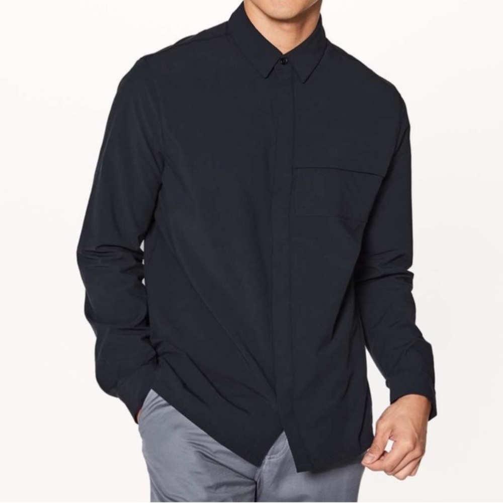 LULULEMON Raised City Long Sleeve Cotton Blend Stretch Big Tall Technical XXL